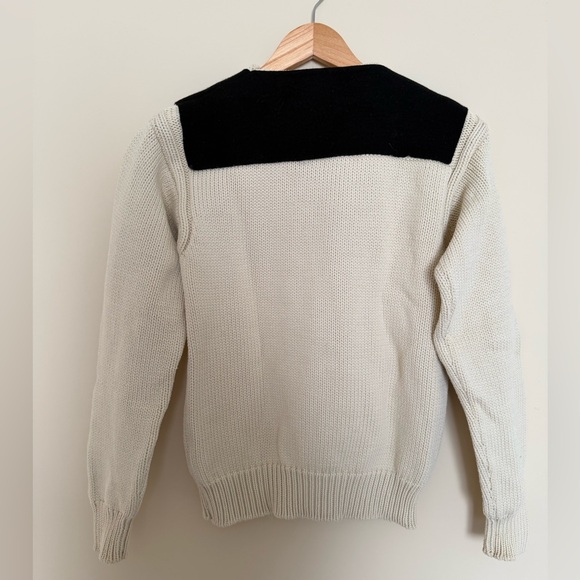 Chloe Cream Sweater with Black Details - Picture 2 of 5